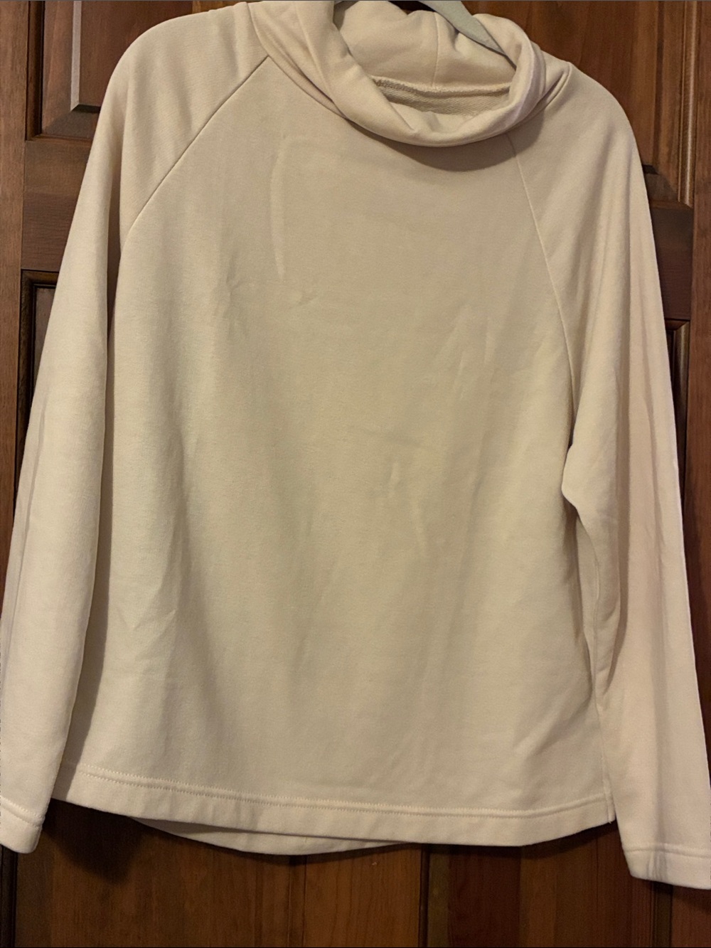 Lou & Grey for LOFT Cream Funnel Neck Pullover Sweater